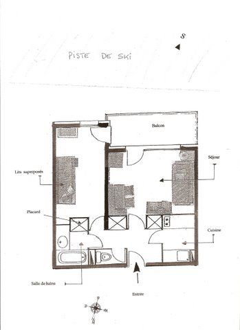 foto 16 Alquiler vacacional entre particulares Mribel appartement Rdano Alpes Saboya Plano del alojamiento