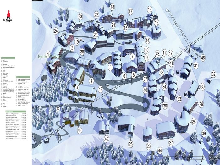 foto 5 Alquiler vacacional entre particulares La Plagne studio Rdano Alpes Saboya Mapa