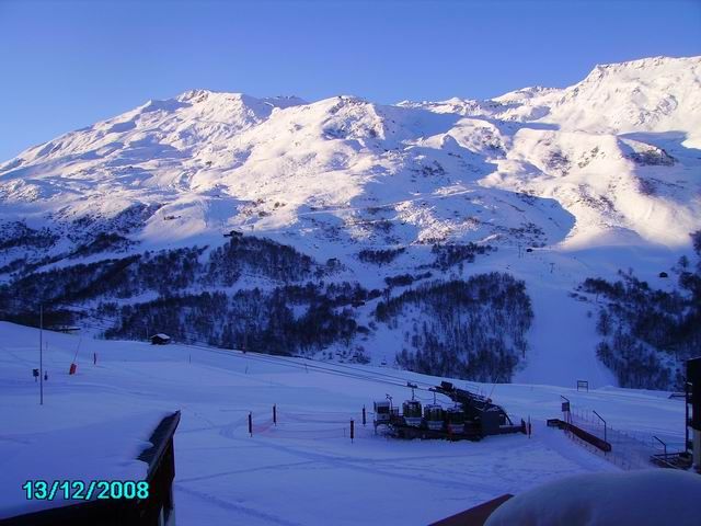 foto 6 Alquiler vacacional entre particulares Les Menuires studio Rdano Alpes Saboya Vistas desde el balcn