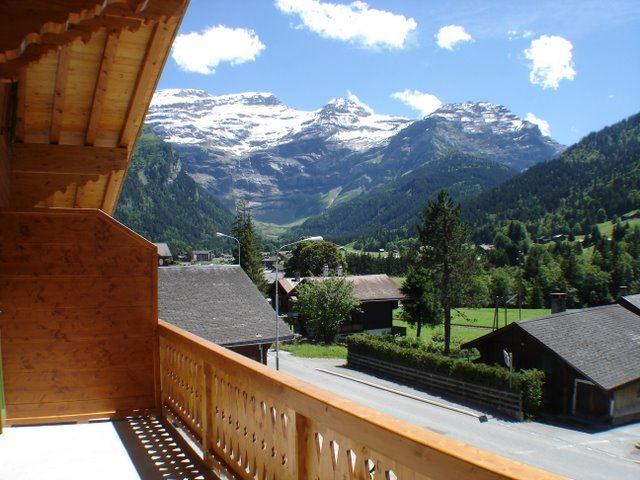 foto 6 Alquiler vacacional entre particulares Les Diablerets appartement Vaud  Vistas desde el balcn