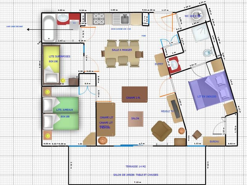 foto 18 Alquiler vacacional entre particulares Les Saisies appartement Rdano Alpes Saboya Plano del alojamiento