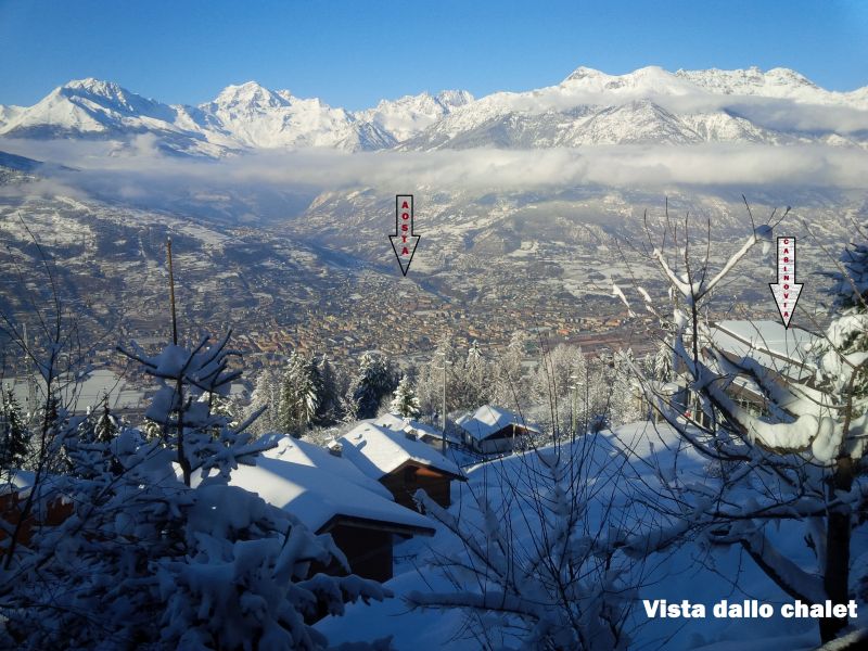 foto 3 Alquiler vacacional entre particulares Pila chalet Valle de Aosta Aosta (provincia de) Vistas desde la terraza