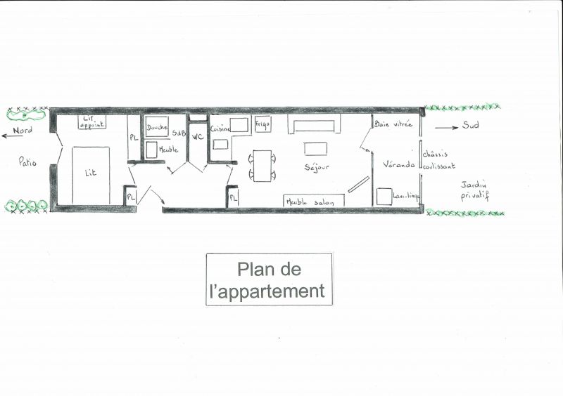 foto 10 Alquiler vacacional entre particulares Le Grau du Roi appartement Languedoc-Roselln Gard Plano del alojamiento