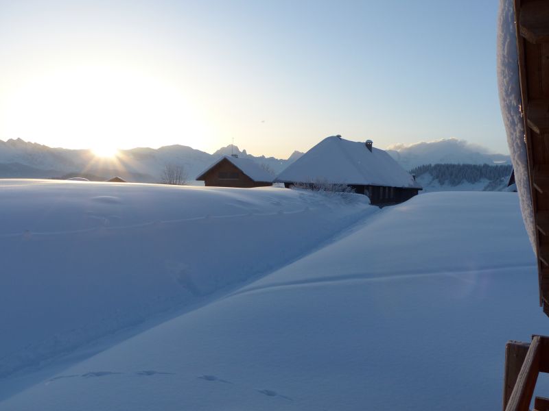 foto 6 Alquiler vacacional entre particulares Praz de Lys Sommand chalet Rdano Alpes Alta Saboya Vistas desde el balcn