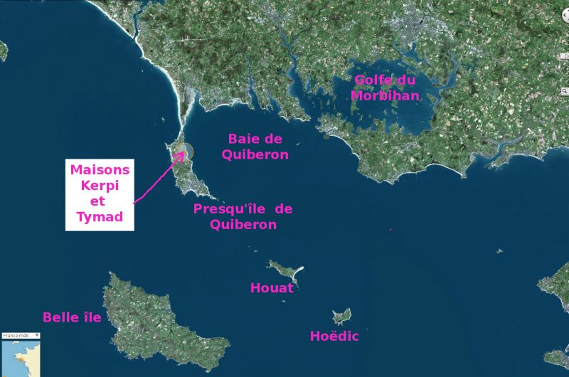 foto 16 Alquiler vacacional entre particulares Saint Pierre Quiberon villa Bretaa Morbihan Mapa