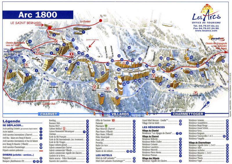 foto 21 Alquiler vacacional entre particulares Les Arcs appartement Rdano Alpes Saboya Mapa