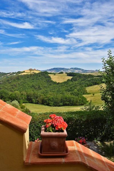 foto 2 Alquiler vacacional entre particulares Volterra gite Toscana  Vistas desde la terraza