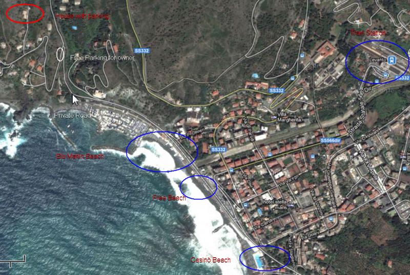 foto 15 Alquiler vacacional entre particulares Levanto appartement Liguria La Spezia (provincia de) Mapa