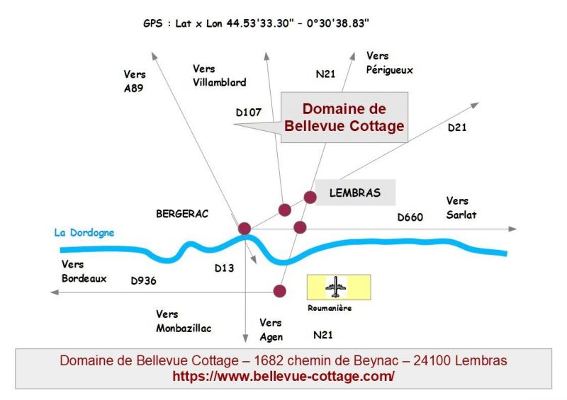 foto 19 Alquiler vacacional entre particulares Bergerac gite Aquitania Dordoa Plano del alojamiento