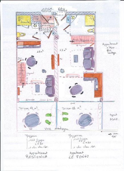 foto 13 Alquiler vacacional entre particulares Algajola appartement Crcega Alta Crcega Plano del alojamiento