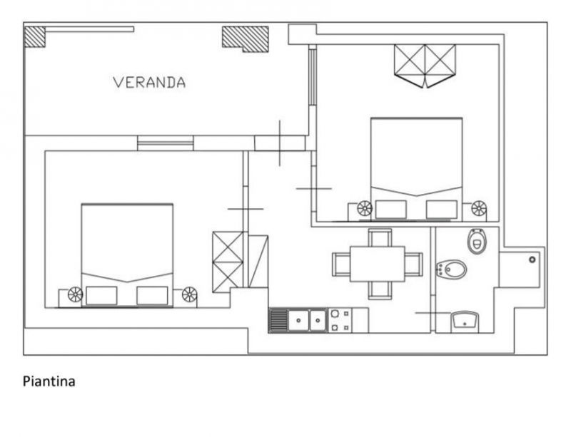 foto 18 Alquiler vacacional entre particulares Capo Vaticano appartement Calabria Vibo Valentia (provincia de) Plano del alojamiento