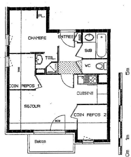 foto 5 Alquiler vacacional entre particulares Saint Franois Longchamp appartement Rdano Alpes Saboya Plano del alojamiento