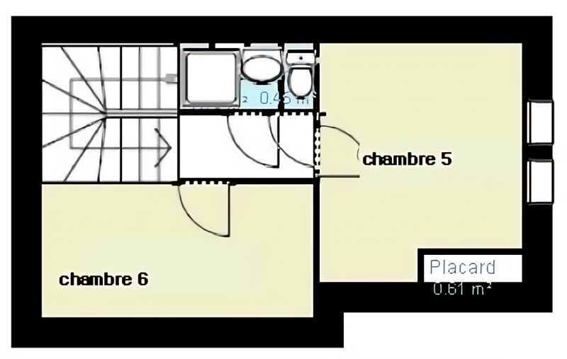 foto 17 Alquiler vacacional entre particulares Mribel maison Rdano Alpes Saboya Plano del alojamiento