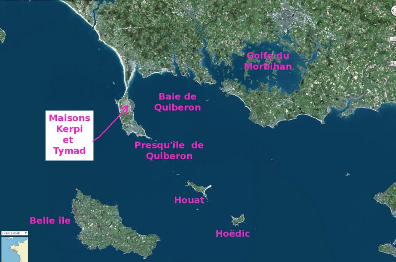 foto 12 Alquiler vacacional entre particulares Saint Pierre Quiberon maison Bretaa Morbihan Mapa