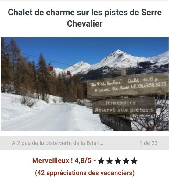 foto 5 Alquiler vacacional entre particulares Serre Chevalier chalet Provenza-Alpes-Costa Azul Altos Alpes