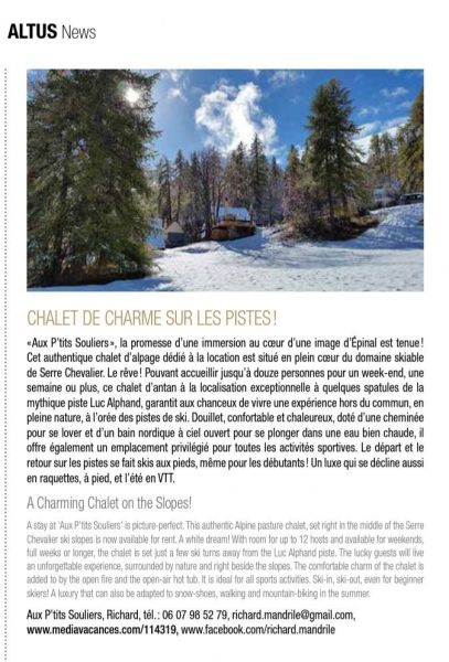 foto 2 Alquiler vacacional entre particulares Serre Chevalier chalet Provenza-Alpes-Costa Azul Altos Alpes