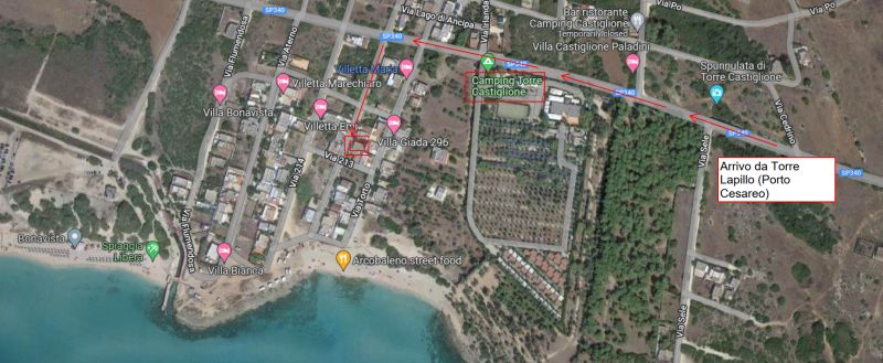foto 17 Alquiler vacacional entre particulares Porto Cesareo appartement Apulia Lecce (provincia de) Mapa