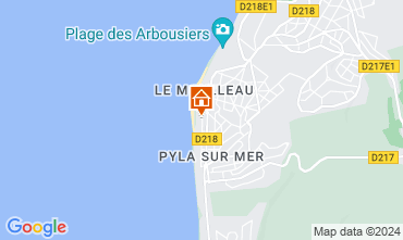 Mapa Pyla sur Mer Apartamento 109889