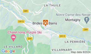 Mapa Brides Les Bains Casa 126430