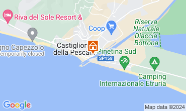 Mapa Castiglione della Pescaia Apartamento 59949