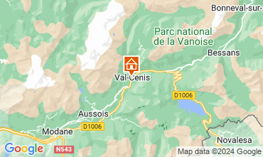 Mapa Termignon la Vanoise Apartamento 126417