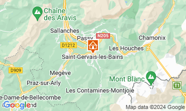 Mapa Saint Gervais Mont-Blanc Apartamento 59536