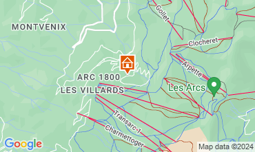 Mapa Les Arcs Apartamento 106746