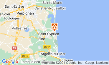 Mapa Saint Cyprien Plage Estudio 113321