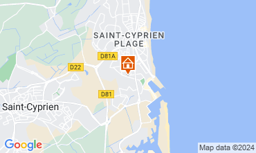 Mapa Saint Cyprien Plage Estudio 113321