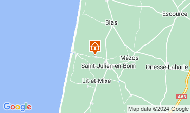 Mapa Saint-Julien-en-Born Mobil home 119377