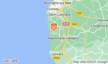 Mapa Hardelot Villa 85806