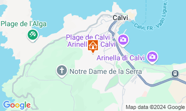 Mapa Calvi Villa 129136