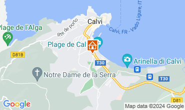 Mapa Calvi Apartamento 128135