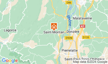 Mapa Saint-Montan Casa rural 63339