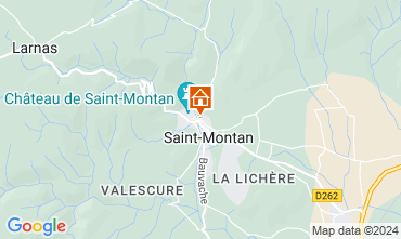 Mapa Saint-Montan Casa rural 63339