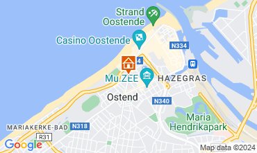 Mapa Ostende Apartamento 122360