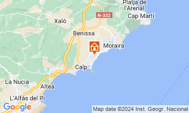 Mapa Calpe Villa 124863