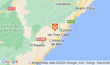 Mapa L'Ametlla de Mar Chalet 126895