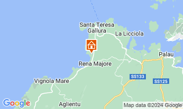 Mapa Santa Teresa di Gallura Villa 127444