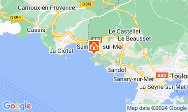 Mapa Bandol Apartamento 89952