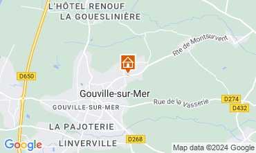 Mapa Gouville sur Mer Casa rural 97855