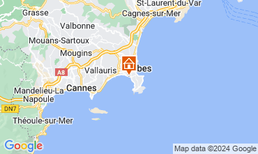 Mapa Juan les Pins Apartamento 65540