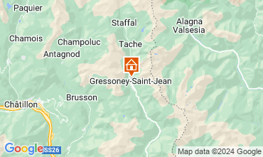 Mapa Gressoney Saint Jean Apartamento 58532