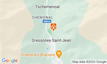 Mapa Gressoney Saint Jean Apartamento 58532