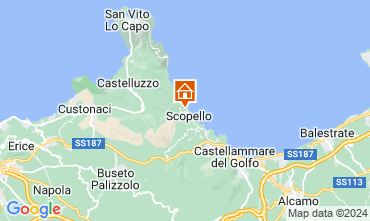 Mapa Scopello Villa 80024