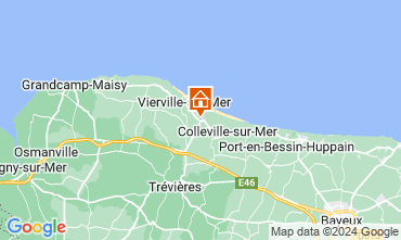 Mapa Saint-Laurent-sur-Mer Casa rural 128445