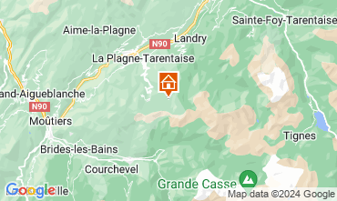 Mapa La Plagne Apartamento 126145