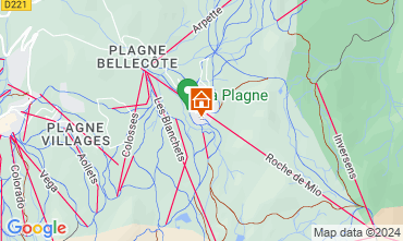 Mapa La Plagne Apartamento 126145