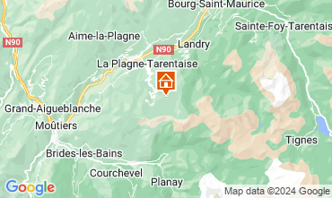 Mapa La Plagne Apartamento 73797