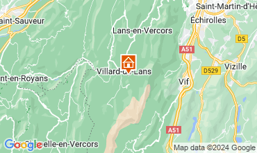 Mapa Villard de Lans - Correnon en Vercors Estudio 28781